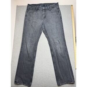 Robert Graham Yates Jeans Mens Sz 36x33 Black Denim Classic Fit Elevated